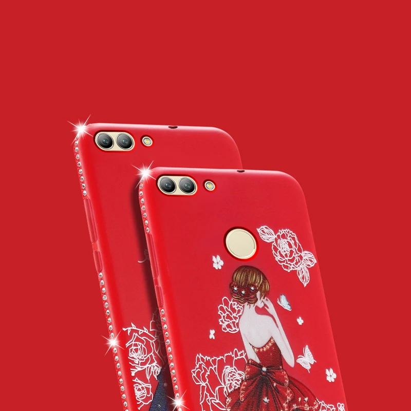 Dress girl silicone case huawei p smart (10)