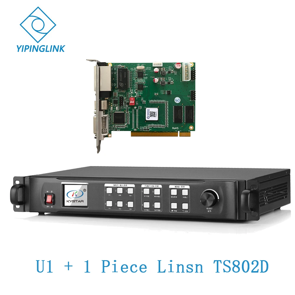 Kystar U1 светодиодный видеопроцессор KS600 английская версия с linsn TS802D или novastar MSD300