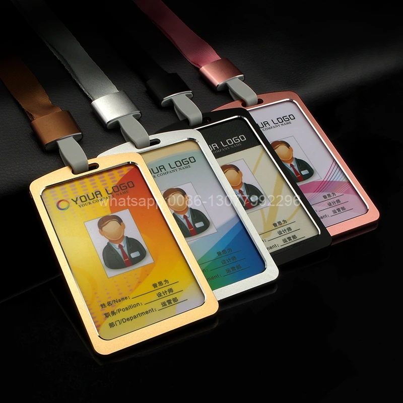 PP Exhibition Cards ID Card Holder Name Tag Staff Business Badge Holder Office Supplies Stationery