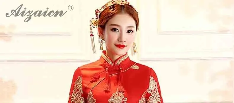 Весеннее Новое китайское платье традиционное Ципао Длинные Платья Восточный стиль красный китайский Qipao Китайский халат Винтаж Qi Pao платье