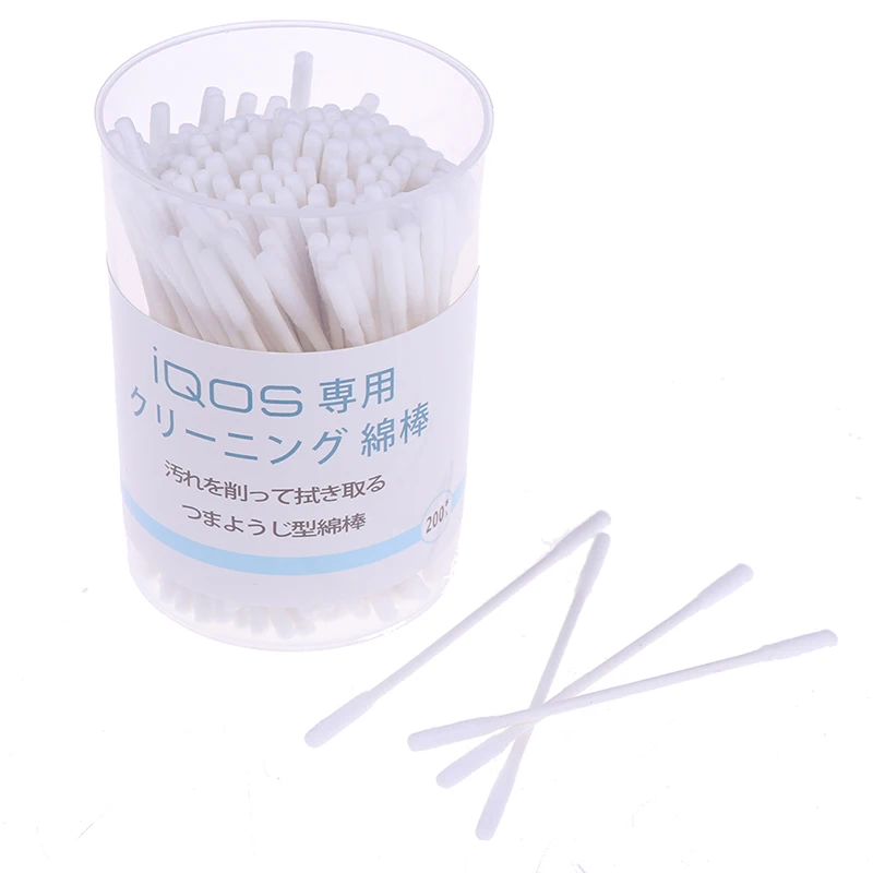 

200pcs/box Daily use New design detergent and Cleaning cotton Stick for IQOS 2.4 plus electronic cigarette