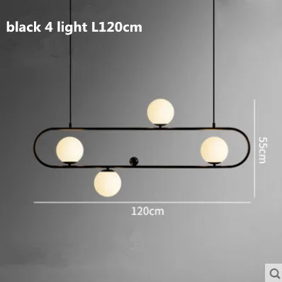 4 light black Нордическая столовая E27 Led провод для люстры Регулируемая подвесная освещающая люстра щетка Золотая/черная металлическая светодиодная Подвесная лампа - Цвет абажура: 4 light black