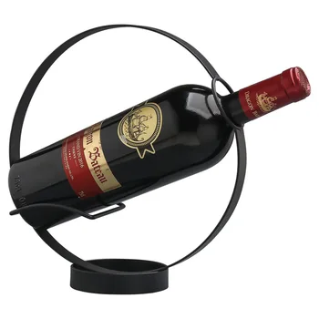 

2019 Nordic Creative Retro Iron Arts Round Red Wine Frame Home Living Room Bar Wine Cabinet Wine Frame Decoration