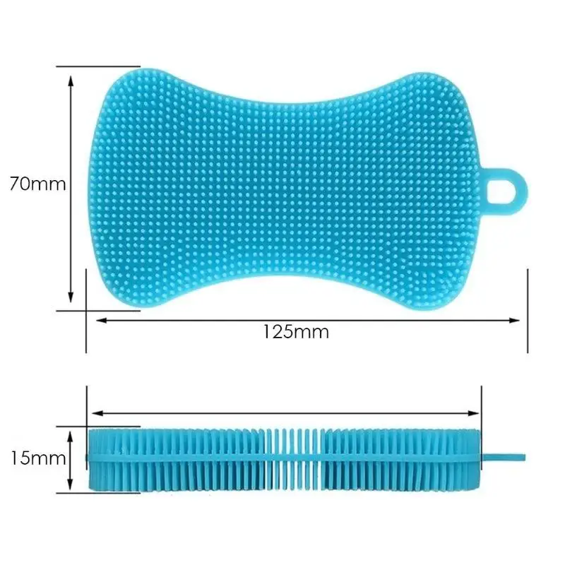 Magic Dish Washing Brush Clean Multifunction Silicone Scouring Pot Pan Scrubber Kitchen Cleaning Dish Bowl Tools