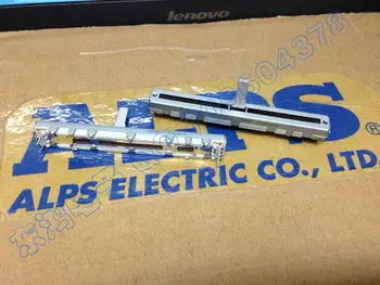 

2PCS/LOT Japanese ALPS7.5 cm sliding potentiometer double A100K 15MM shaft