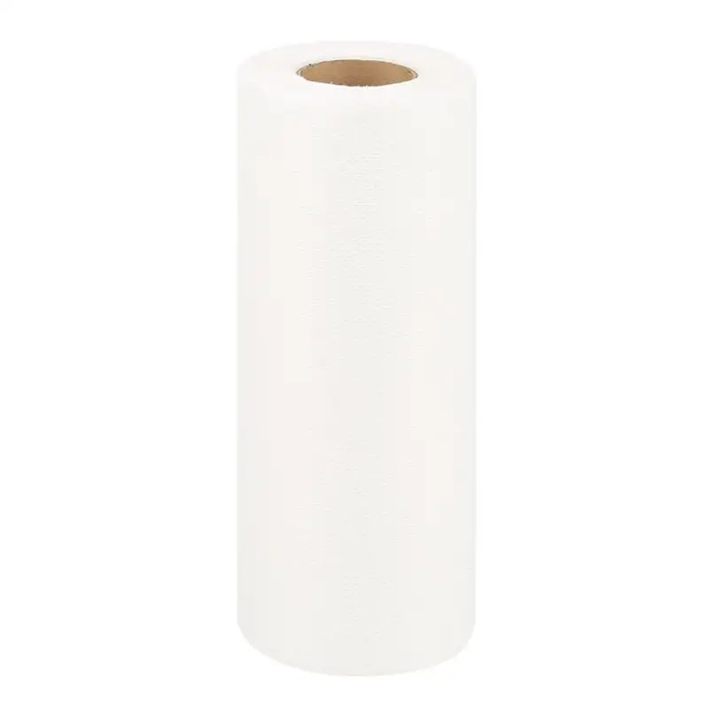 1 рулон антипригарные масляные влажные салфетки одноразовые полотенца для мытья полотенца кухонные бумажные полотенца s стирка Ткань Для Очистки Посуды - Цвет: White