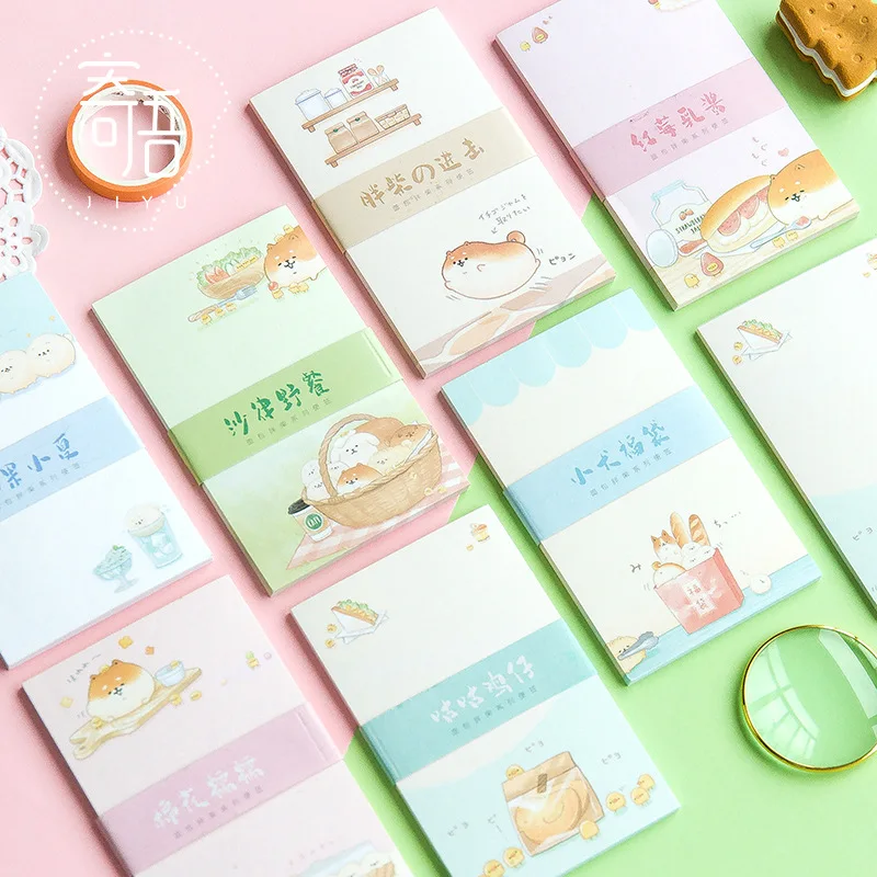 

20 set/lot Memo Pads Sticky Notes Bread fat wood series diary Scrapbooking Stickers Office School stationery Notepad