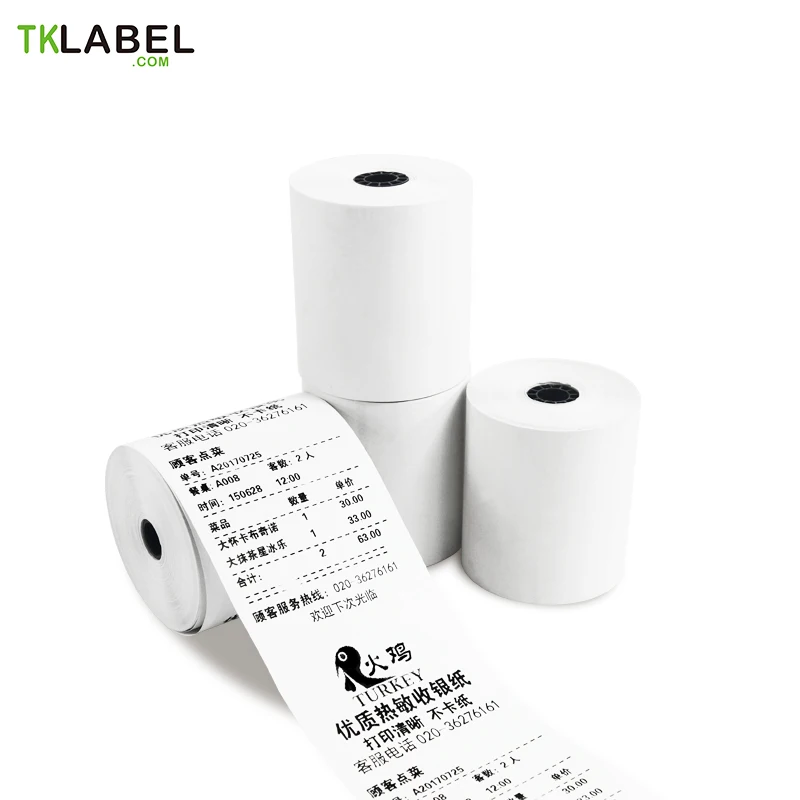 10 Rollos X Rollo De Papel Térmico 80mm 70m Rollo De Papel Núcleo 13mm Cash Register Paper Till Rollthermal Paper Aliexpress