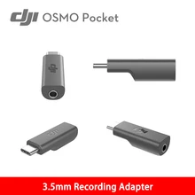 Osmo Pocket 3,5 мм адаптер для записи поддерживает внешний 3,5 мм микрофон для DJI Osmo Pocket Более качественная запись