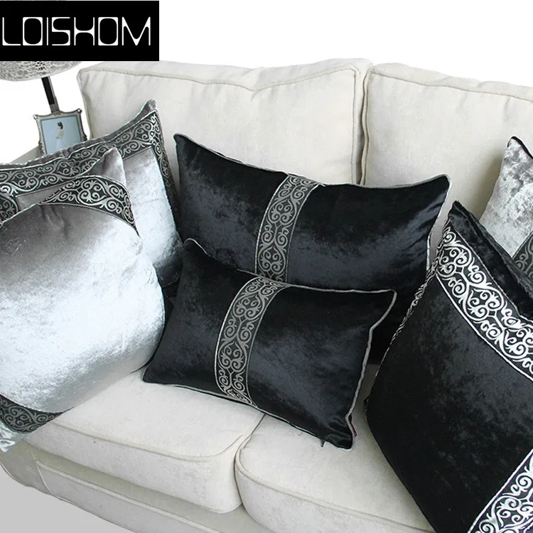 

Luxurious Velvet Pillow Cover with Ribbon Home Decor Cushion Cover Velour Decoration Pillowcase decorative pillowsham