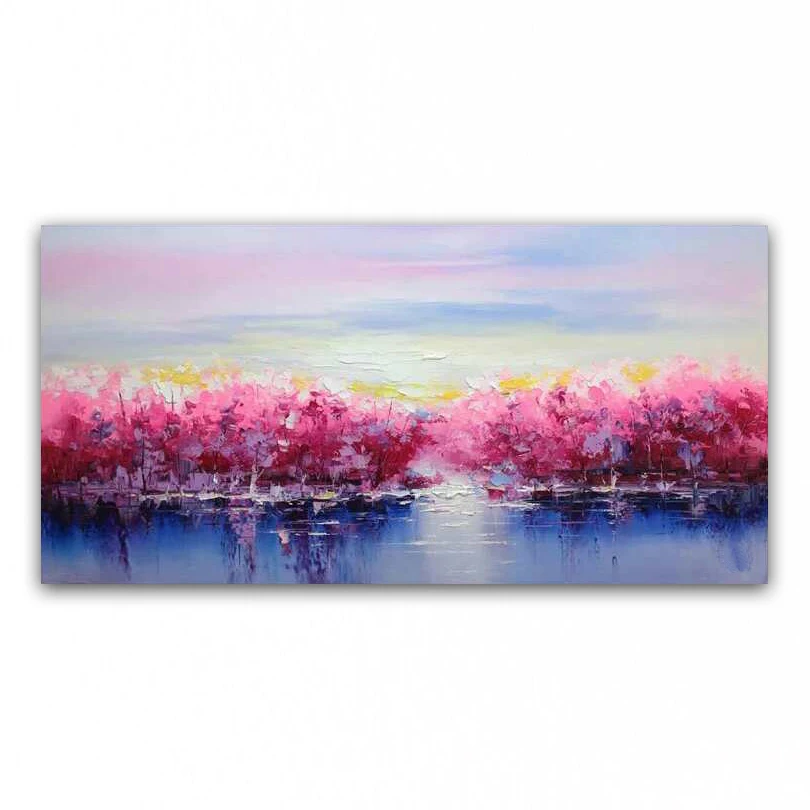 

DONGMEI OILPAINTING Hand Painted oil painting Knife Painting landscape pictures Home Decoration canvas painting art DM18122