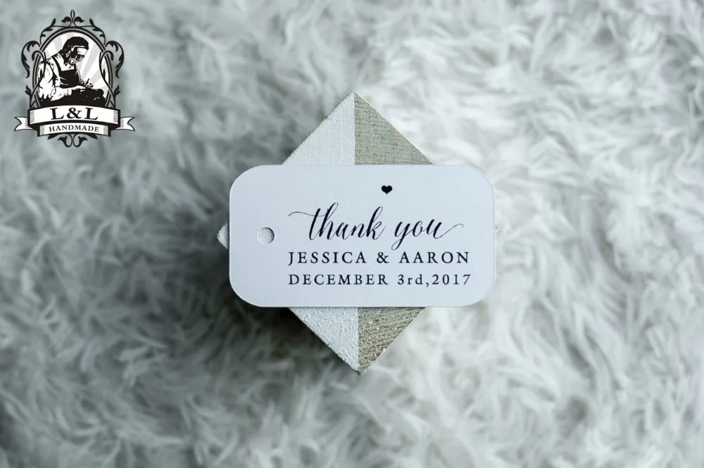 

#76 200 pcs 3.5x6.5cm kraft/white paper label wedding favor tags attend a wedding Label customization thank you tags