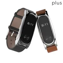 Плюс регулируемый Xiaomi Mi ремешок 2 натуральный ремешок из воловьей кожи+ металлическая рамка Xiaomi Mi ремешок 2 Смарт Браслет аксессуары Замена ремня