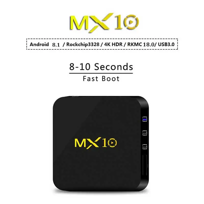 

AH-LINK MX10 Smart TV Box For Android 7.1 Set Top Box HDMI 2.0a RK3288 For 4k@60Hz 2.4GHZ DC 5V 2A /4G DDR3/32GB EMMC TV Box