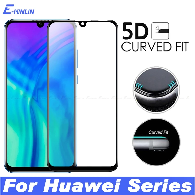 

5D Curved Edge Full Cover Tempered Glass Screen Protector For Huawei Honor 20i 10i 20 10 Lite Protective Glass Film