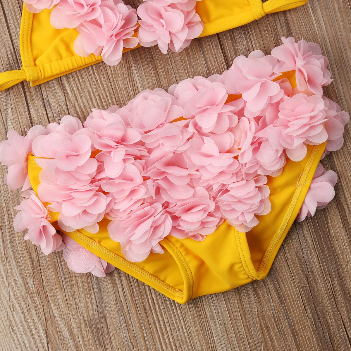Сексуальный комплект бикини в цветочек для новорожденных девочек, купальный костюм, пляжный костюм
