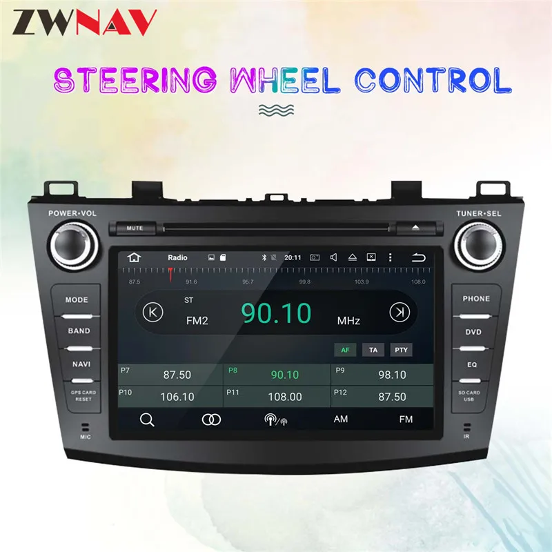 Top The Latest Android 9.0 System 2Din Car GPS Navigation DVD Player Unit For Mazda 3 Axela 2009 2010 2011 2012 2013 5