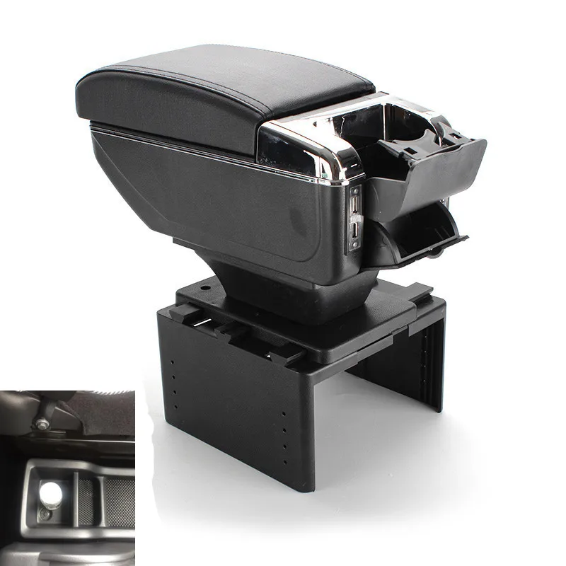 

For Nissan NV200 armrest box USB Charging heighten Double layer central Store content cup holder ashtray accessories 2019
