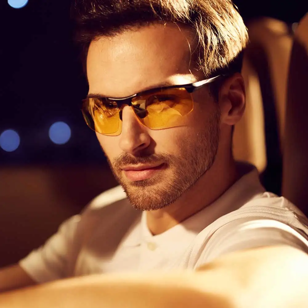 Baratos Gafas fotocrómicas de visión nocturna NALOAIN gafas de sol polarizadas amarillas lentes UV400 gafas de conducción para conductores deportivos para hombres y mujeres