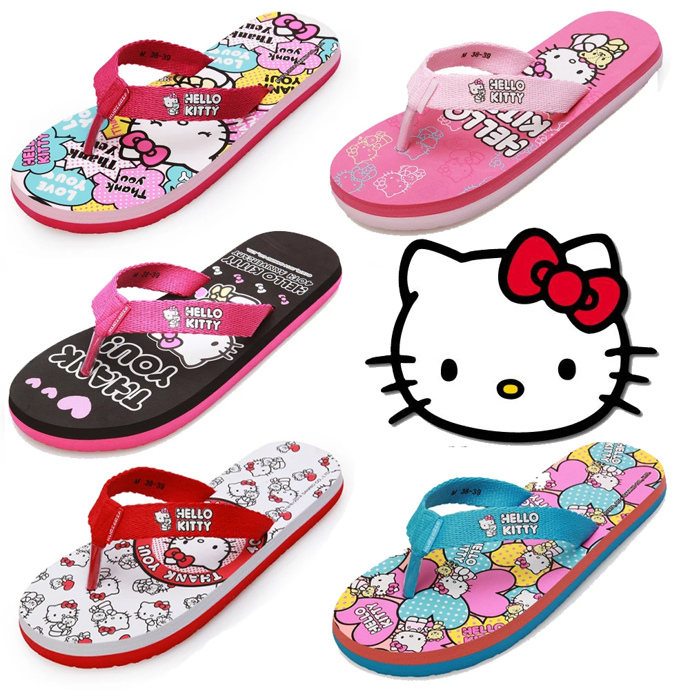 hello kitty flip flops womens