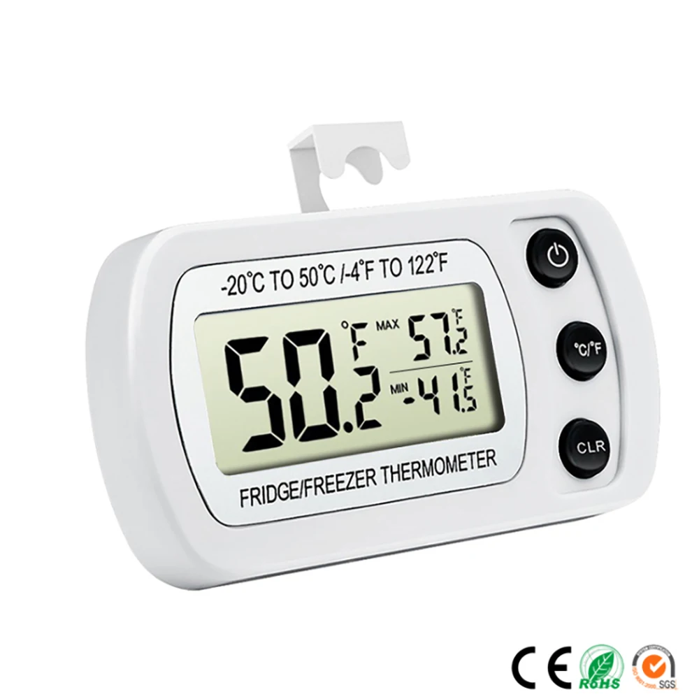 

Waterproof Electronic LCD Digital Thermometer Indoor Fridge Freezer Refrigerator Temprature Meter With Hanging Hook