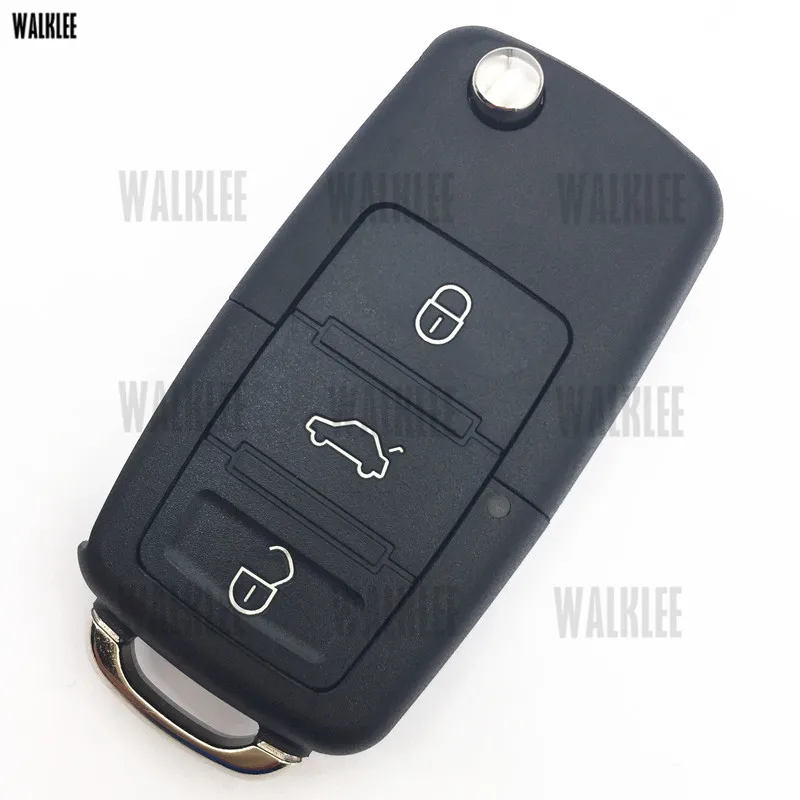 WALKLEE 1J0 959 753 AH 753AH Remote Key подходит для VW/VOLKSWAGEN 1J0959753AH Passat BORA POLO GOLF Beetle с HU66 лезвие