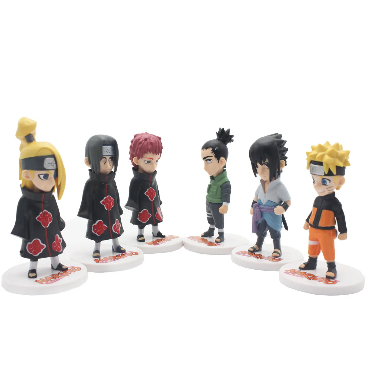 Shanycore 12 см большой 6 шт./компл. детство Ver Naruto Набор фигурок Xiao Organization Sasuke Uchiha Hatake