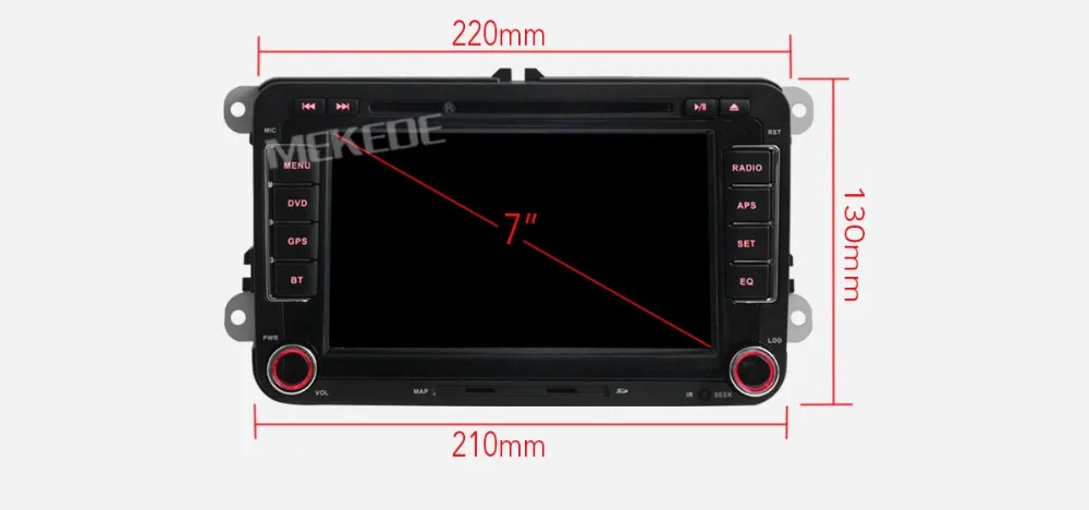 Perfect minimum price ! 7" Car DVD For VW GPS Navigation original menu for GOLF 6 polo Bora JETTA MK4 OCTAVIA Fabia GPS free ship 11
