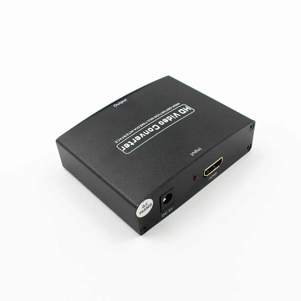 Новинка 1080P HD прозрачный преобразователь компонентов HDMI в RGB YPbPr видео и R/L аудио