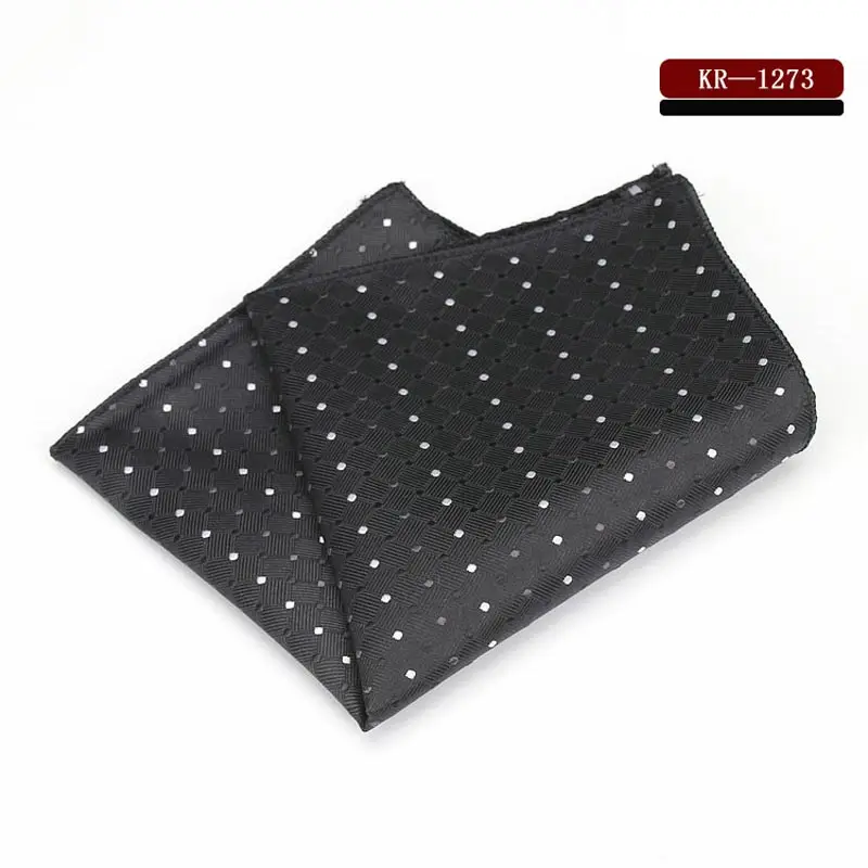 SFKR 1273 KR1273-1292 Роскошные Для мужчин полиэстер шелк модный мужской Карманный платок квадратный Винтаж горошек платки Свадебная вечеринка полотенце для сундуков 22*22 см - Цвет: SFKR 1273