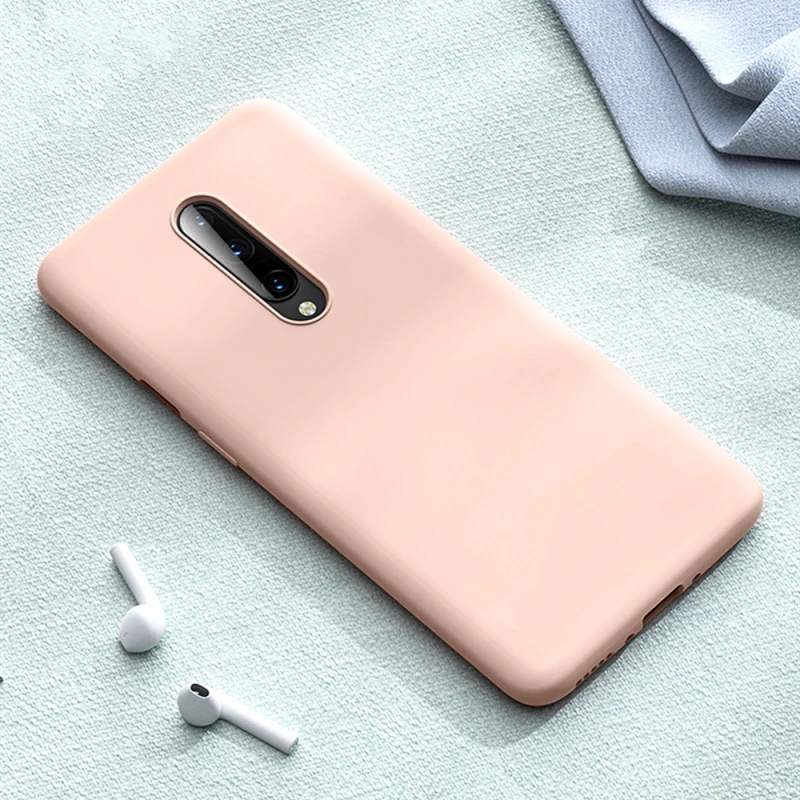 Жидкий силиконовый чехол для телефона Oneplus 7T 5 5T 6T 7 Pro, мягкий резиновый однотонный чехол для One Plus 6 6T 7 Pro Capa