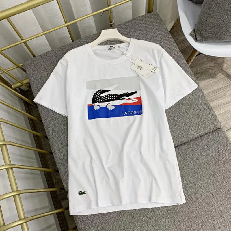 Explosion models 2019 summer new men's Running shirt cotton Korean students loose personality wild t-shirt foreign trade