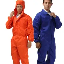 S-4XL Для мужчин одежда одна часть работы носить комбинезон машина ремонт пыли с капюшоном спрей куртка с карманами комплект