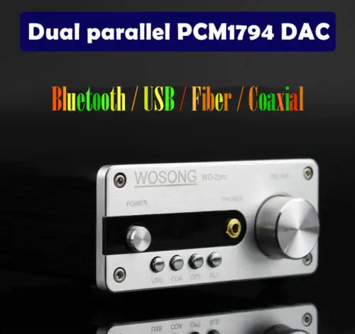 

HiFi Bluetooth DAC Digital Audio Decoder Headphone Amp USB COAX OPT APT-X