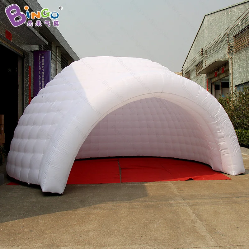  LED lighting color change inflatable white igloo half dome tent for outdoor party camping