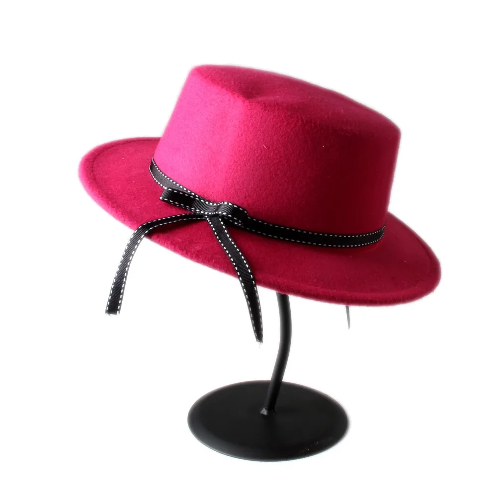 9 видов цветов, мужская и женская фетровая шляпа из чистой шерсти, шляпа с Плоским куполом, овальная шляпа-котелок, шляпа от солнца с модной лентой 10