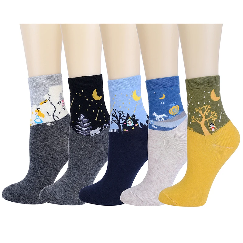 

Fashion cute female cute comfortable casual cotton animal crew summer winter socks woman girl socks