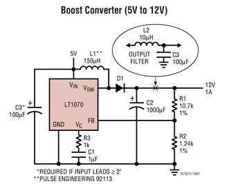 LT1071CT LT1071HVCT LT1071HVIT LT1071IT LT1071 5A и 2.5A высокоэффективные Импульсные