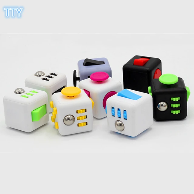 10 Colors Magic Fidget Cube A Vinyl Desk Toy Anti 10 Colors Magic Fidget Cube A Vinyl Desk Toy Anti Irritability Toys Cobe
