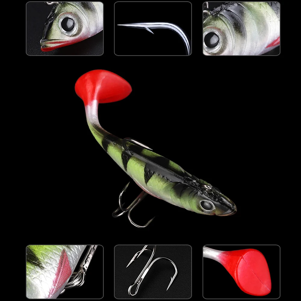 JACKFISH الهائل بوبر 8 cm/11G توبواتر الصيد إغراء الطعم الاصطناعي لينة Plopper لينة الدورية الذيل الصيد معالجة الجير JACKFISH الهائل بوبر 8 cm/11G توبواتر الصيد إغراء الطعم الاصطناعي لينة Plopper لينة الدورية الذيل الصيد معالجة الجير