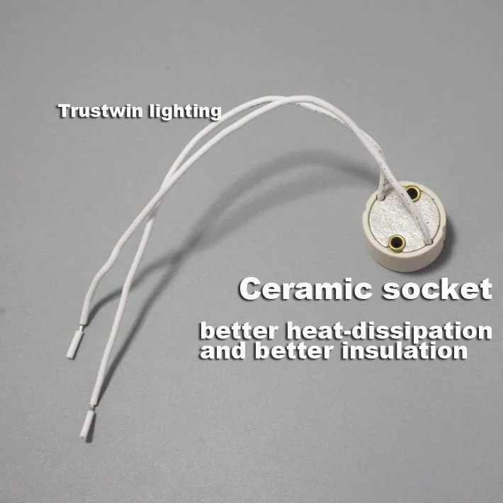 4 шт./лот керамика разъем GU10 1 шт. провода разъем керамика держатель лампы разъем для GU10 база лампы
