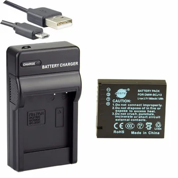 

DSTE DMW-BCJ13 Rechargeable Battery + Travel and Car Charger for Panasonic DMC-LX55 LX5GK BP-DC10-E