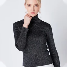 Autumn Turtleneck Sweater Fashion Long Sleeve Slim Women's Sweater Solid Color Casual Pullover Knit Sweater Women color block mixed knit pullover sweater