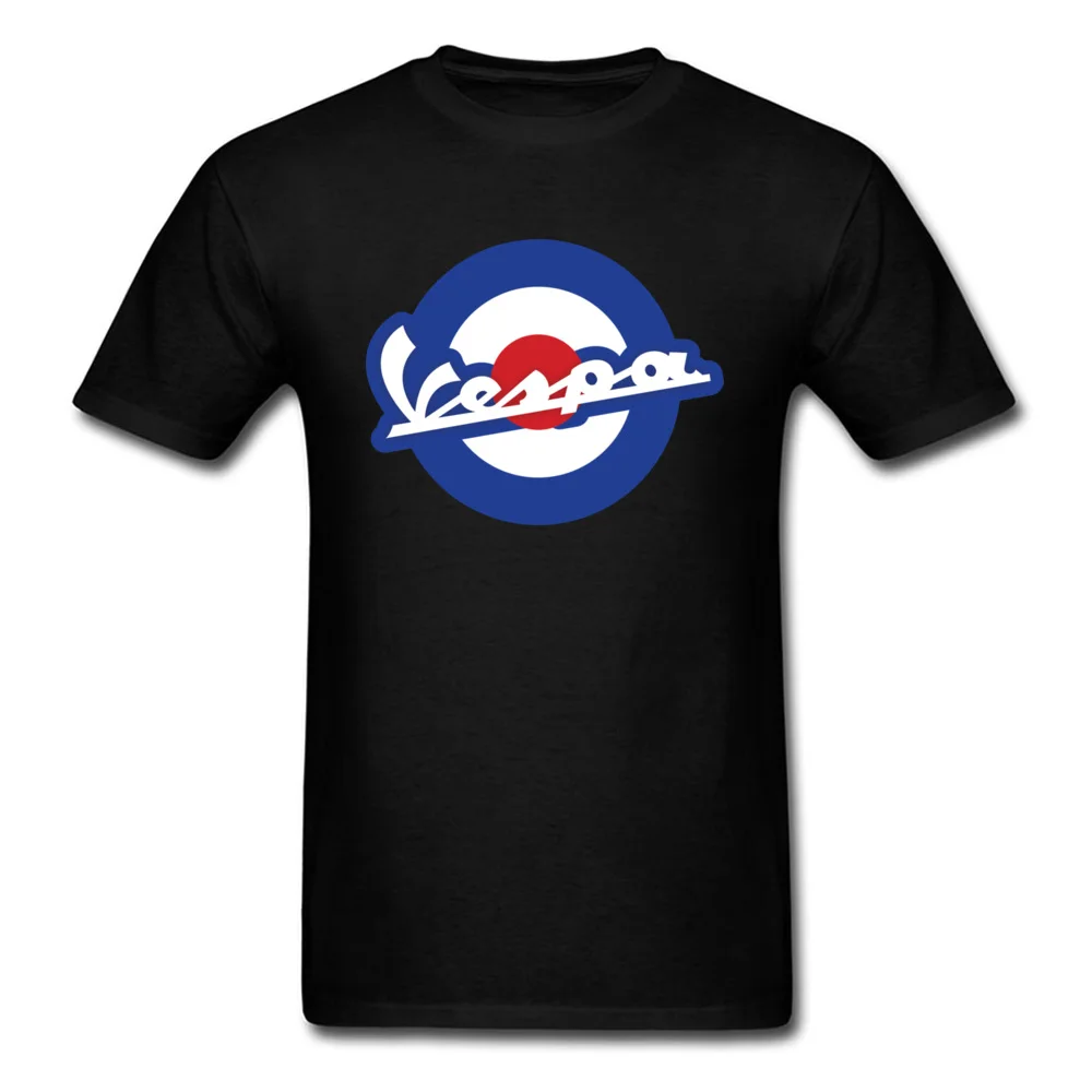 Buy Summer Vespa T Shirt Men T shirt Black Top Logo