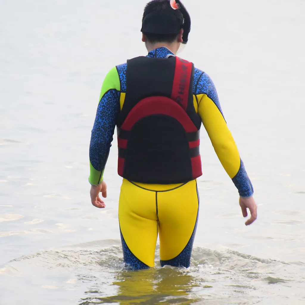 Модный спортивный спасательный жилет для плавания, неопреновый жилет для рыбалки, серфинга, профессиональная плавающая ткань, подходит для 30 размера плюс
