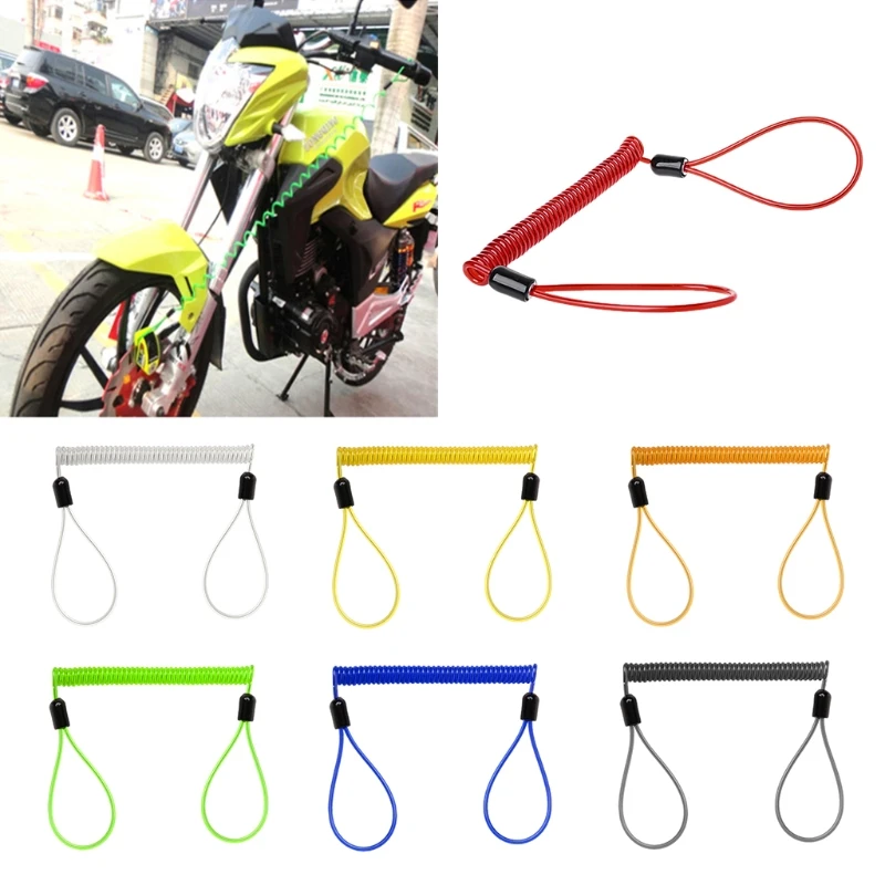 

Alarm Lock Security Anti Thief Reminder Spring Steel Cable Motorcycle Wheel Use