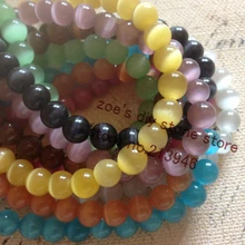 8MM 96Pcs/Pack Genuine Natural Cat Eye Stone Bead Strands Turkey Evil Jewelry Beads