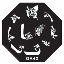 Серия QA нового Octangle ногтей штамп изображения пластины можно повторно использовать шаблон ногтей QA42