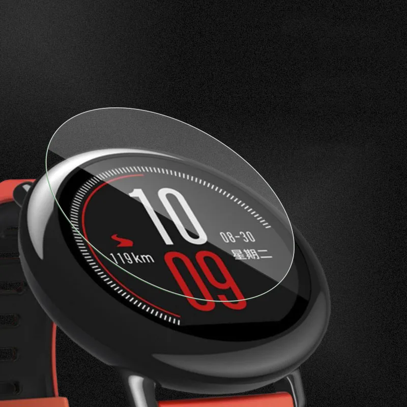 2 шт./партия для Xiaomi Huami Amazfit Pace закаленное стекло 9 H устойчивая к царапинам Защитная пленка для экрана для Xiaomi Huami Amazfit Pace glass