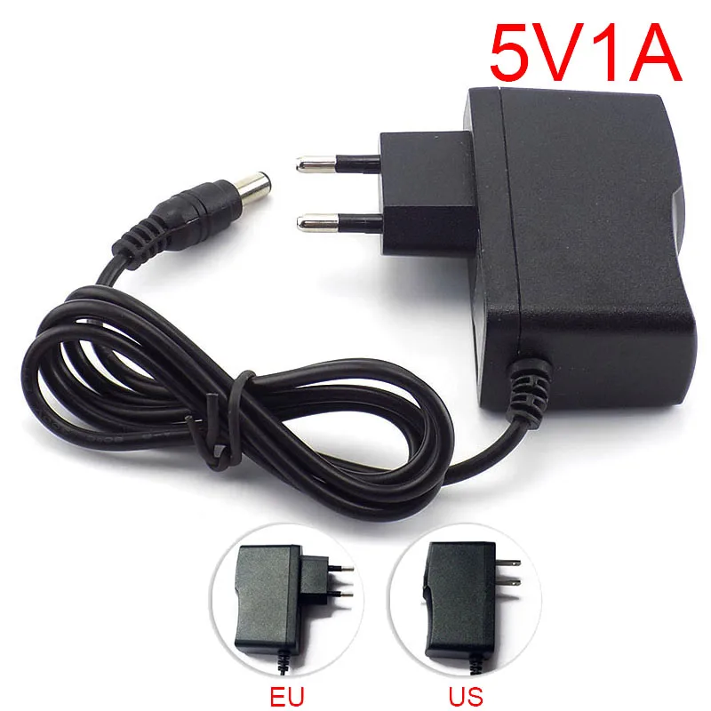 Universal AC to DC Power Adapter 5V-12V with Multiple Amp Options & US/EU Plug